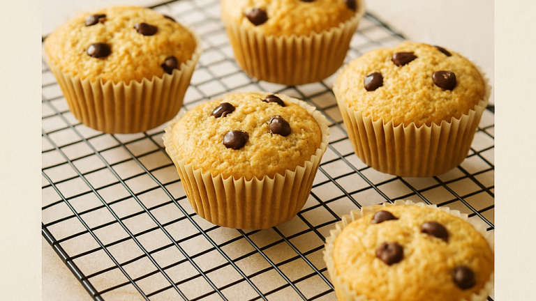 Gluten-Free Almond Flour Chocolate Chip Muffins