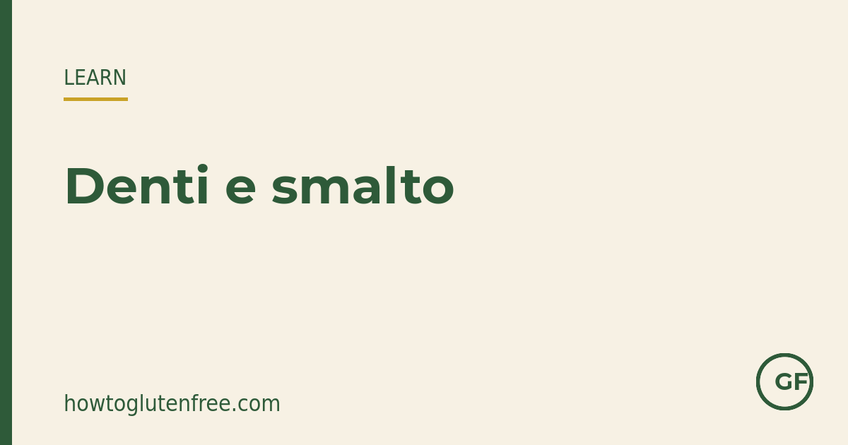 Le afte ricorrenti di solito migliorano con una dieta senza glutine, mentre i difetti dello smalto formatisi nell'infanzia sono permanenti