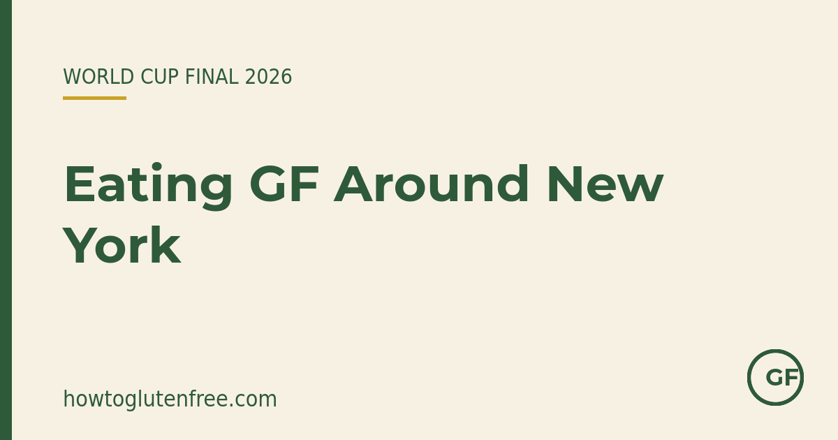 Eating gluten-free around New York