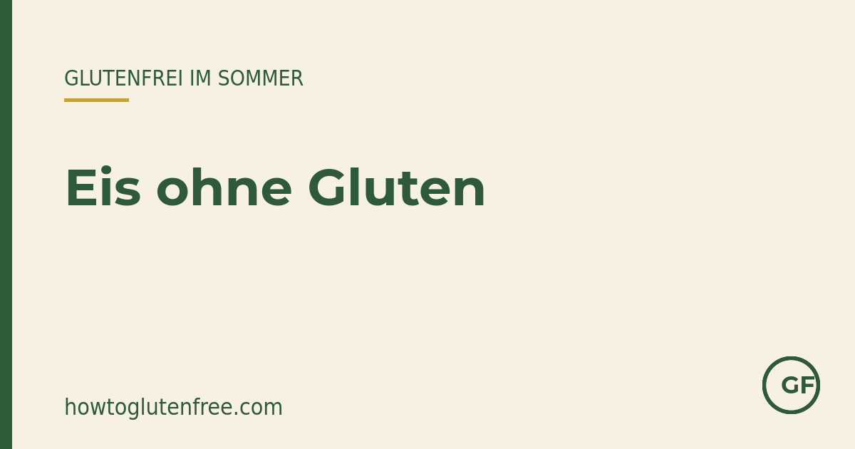 Eis ohne Gluten