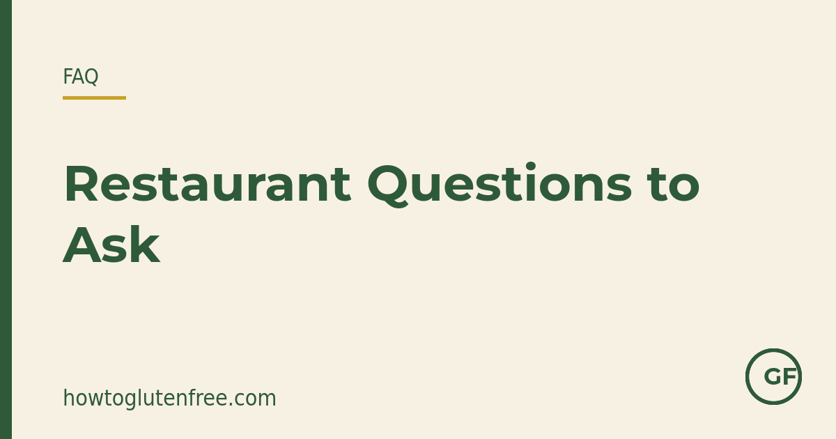 Coeliac diner asking a restaurant chef specific gluten-free preparation questions