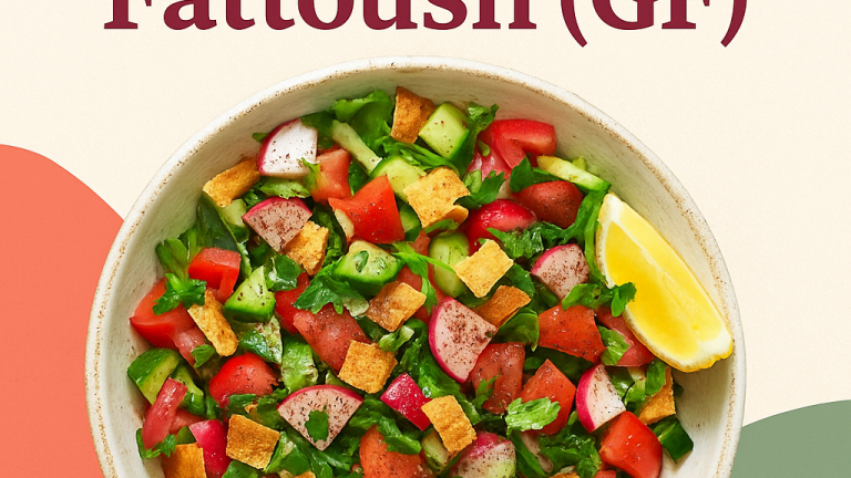 Gluten-Free Fattoush (Lebanese Salad with Crispy GF Pita)