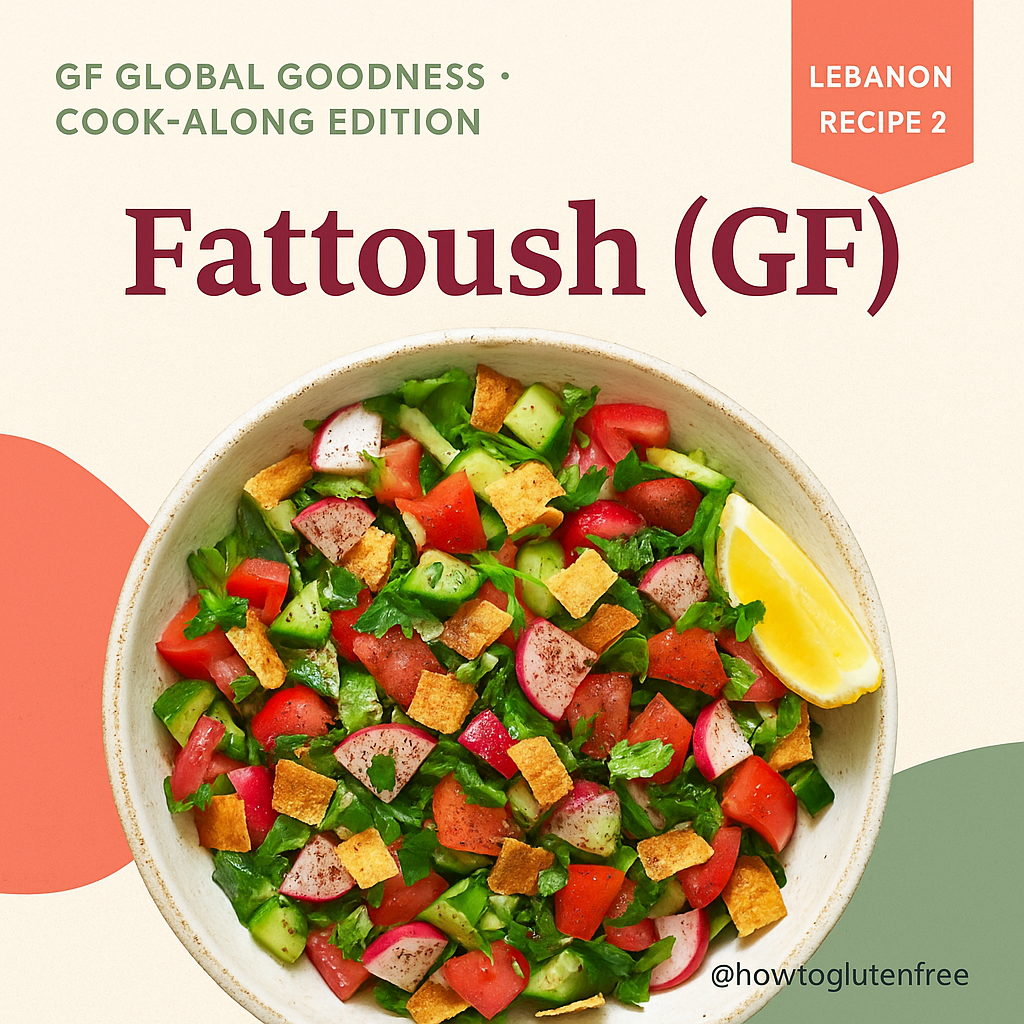 Gluten-free Gluten-Free Fattoush (Lebanese Salad with Crispy GF Pita)