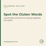 Spot the Gluten Words — GF Label Card for Kids