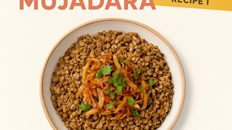 Gluten-Free Mujadara (Lebanese Lentils, Rice & Caramelised Onion)