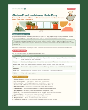 Kids’ Gluten-Free Lunchbox Ideas (EN · DE · IT)