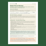 Gluten-Free at Nursery & Kita — Info Sheet for Carers of 2–5-Year-Olds (EN · DE · IT)
