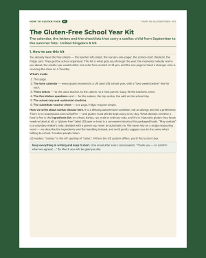 The Gluten-Free School Year Kit — Letters, Calendar & Checklists (EN · DE · IT)